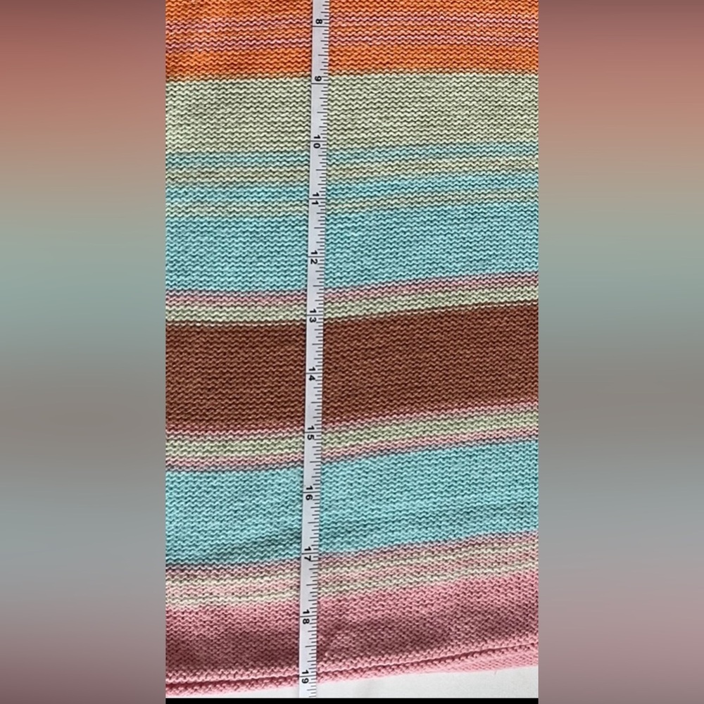 NWT Roxy Women's Sunbaked Shores Crop Hooded Sweater Stripes Spring size L loose - Picture 8 of 8